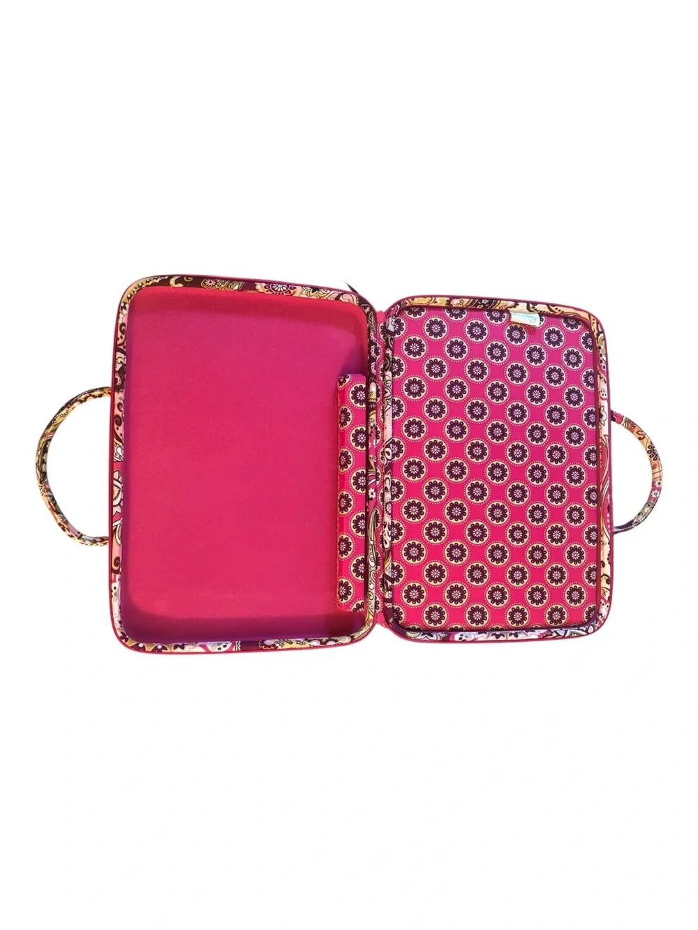 Vera Bradley Very Berry Paisley Quilted Laptop Bag-missing crossbody strap